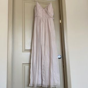 Lux shimmer v-neck bridesmaid dress